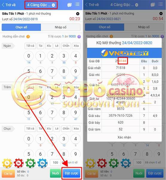 4 càng đặc biệt xổ số siêu tốc nhà cái sodo66