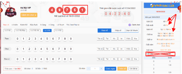 Hướng dẫn cược Xổ Số VIP tại SODO66 7 Bảng mẫu Lô 3 Số - xổ số Hà Nội VIP