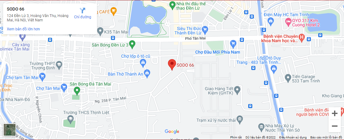 Thông báo thay đổi địa chỉ văn phòng SODO66 3 map mới
