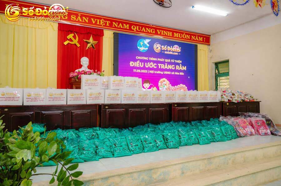 SODO66 mang Tết Trung thu đến cho trẻ em xã Hòa Bắc 4 SODO66 chuẩn bị các phần quà Trung thu trao tận tay trẻ em nghèo xã Hòa Bắc 3